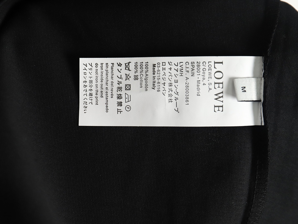 L0ew* & hals moving castle joint pocket flame embroidered short sleeve t-shirt tsk1