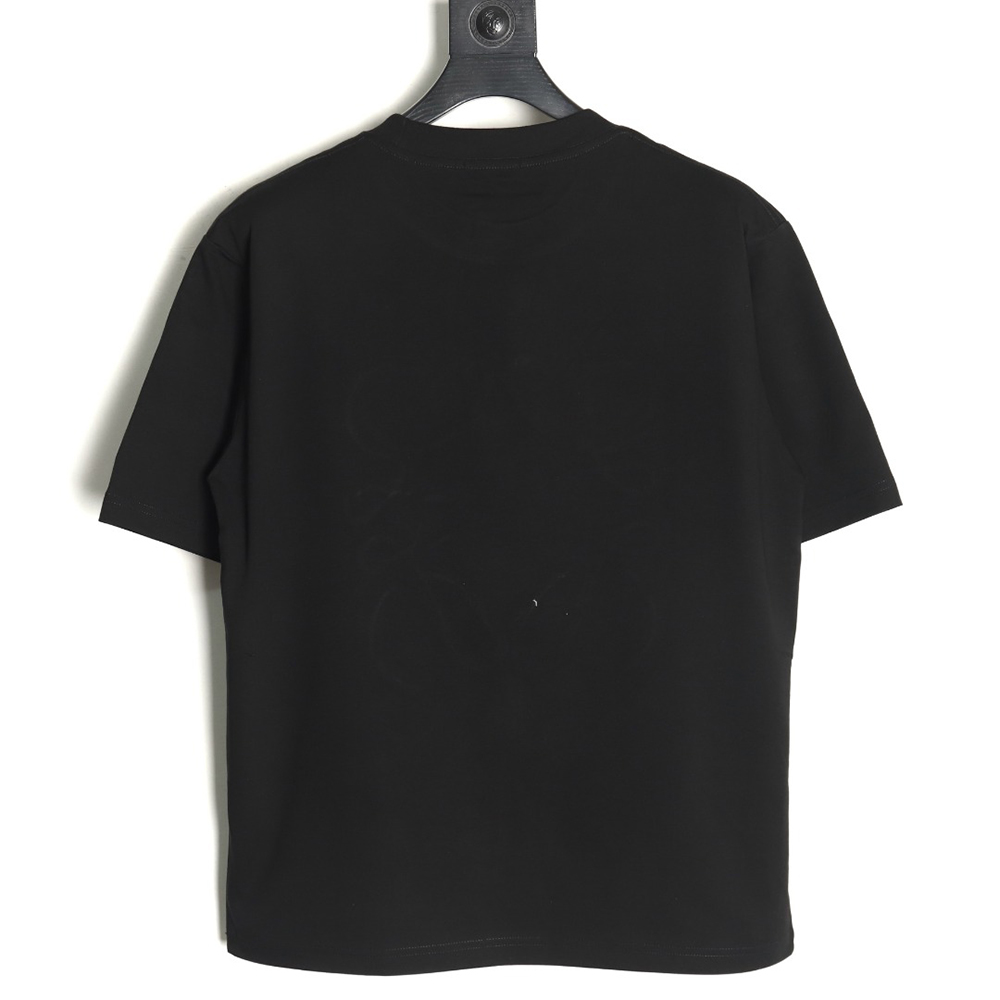 L0ew* octopus print and anagram embroidered short-sleeved t-shirt tsk1