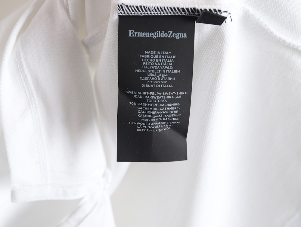 Zegna classic chest letter embroidered polo shirt