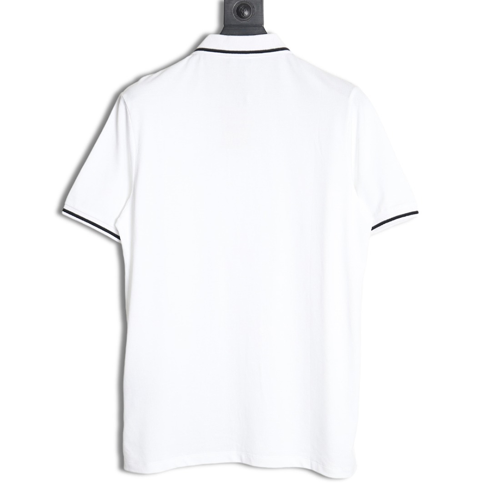 Zegna classic chest letter embroidered polo shirt