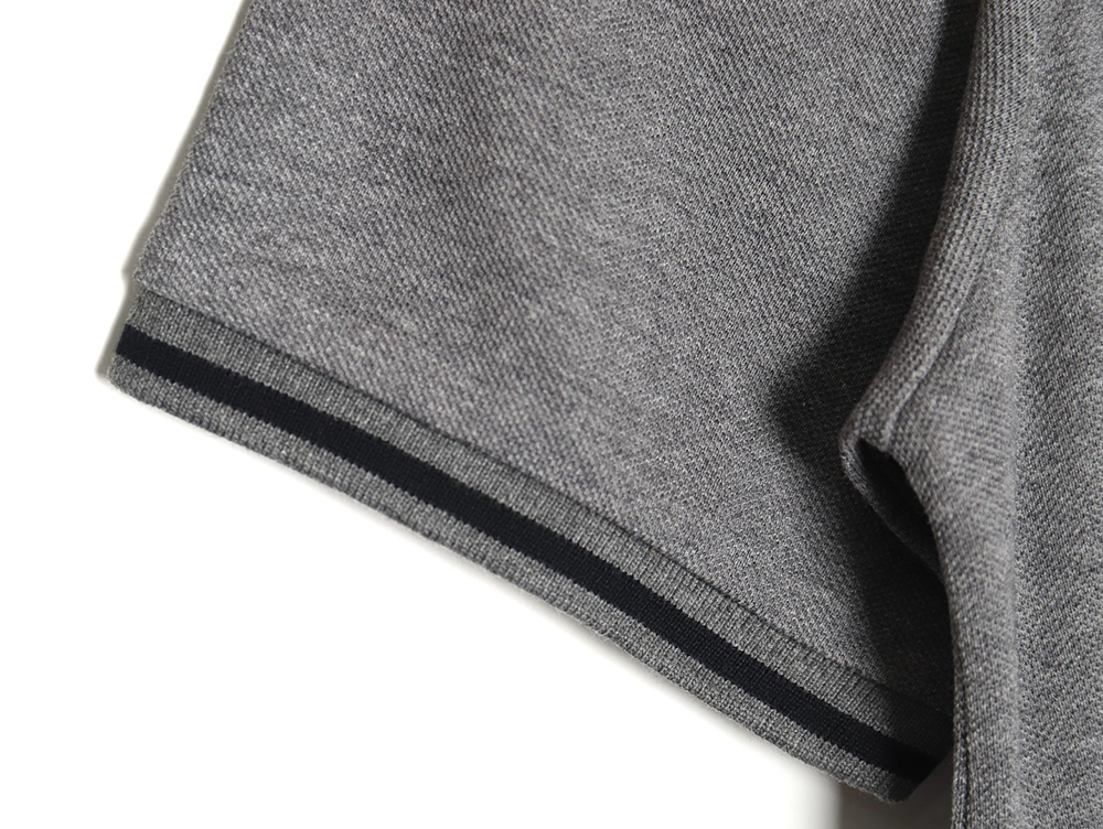 Zegna classic chest letter embroidered polo shirt TSK1