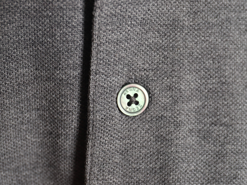 Zegna classic chest letter embroidered polo shirt TSK1