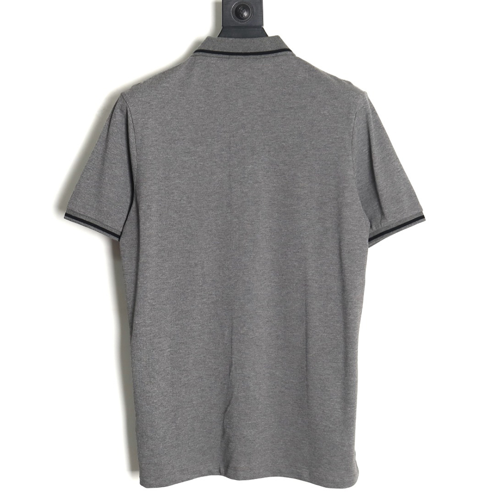 Zegna classic chest letter embroidered polo shirt TSK1