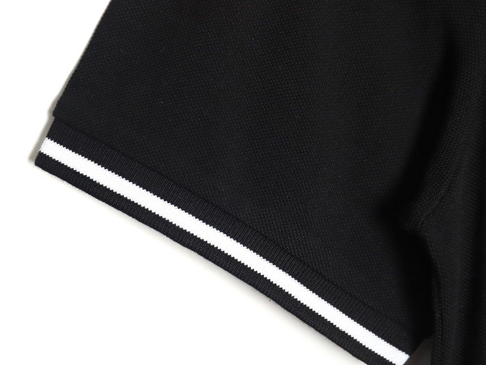 Zegna classic chest letter embroidered polo shirt TSK2