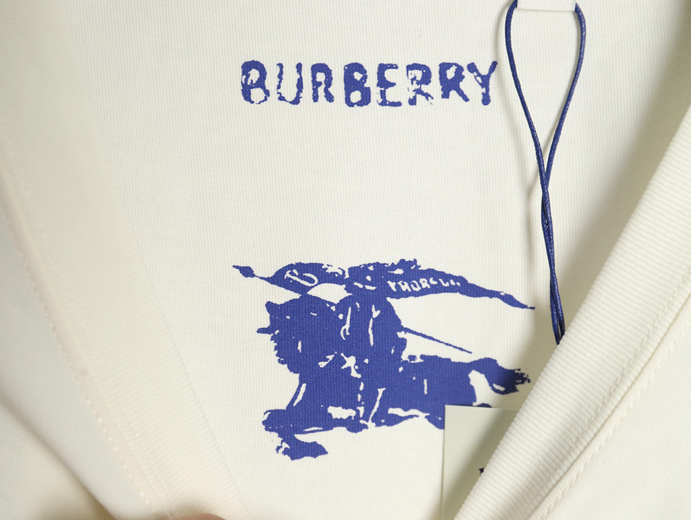 B**rry blue label war horse print round neck short sleeves