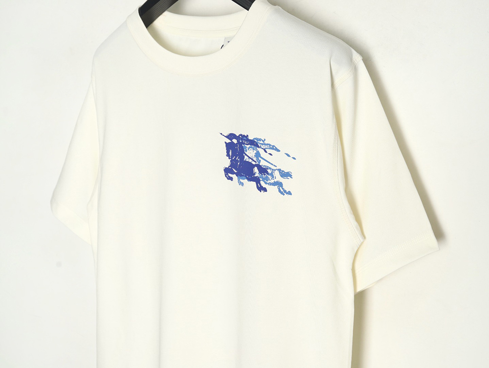 B**rry blue label war horse print round neck short sleeves