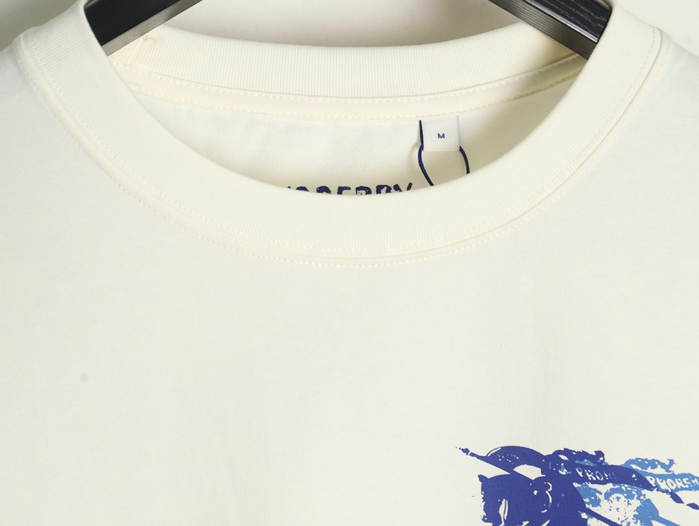 B**rry blue label war horse print round neck short sleeves