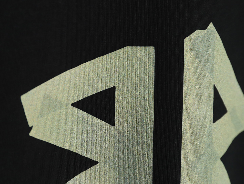 Ba*len*cia*ga yellow tape double b letter short sleeve tsk1