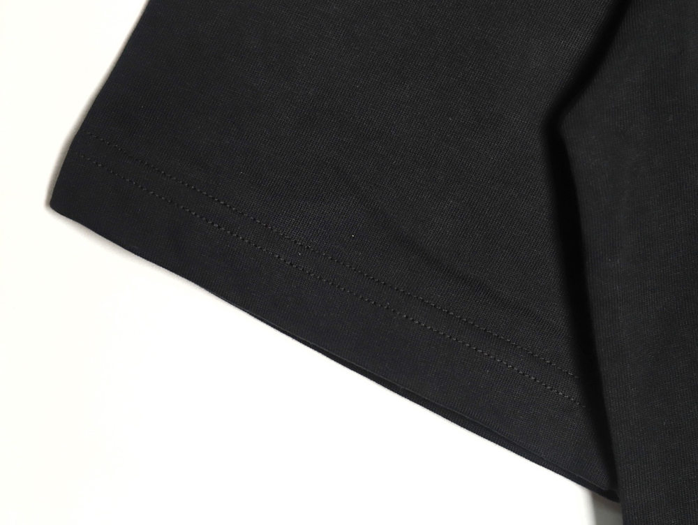 Ba*len*cia*ga yellow tape double b letter short sleeve tsk1