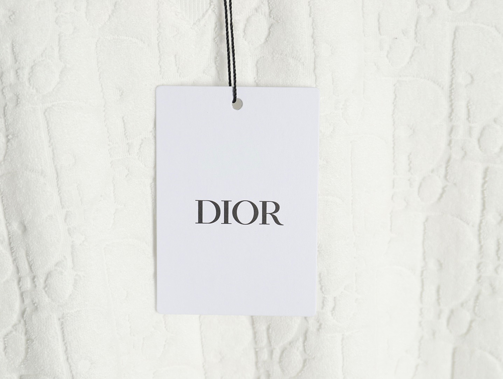 D*or classic jacquard full-print lettering short-sleeved t-shirt