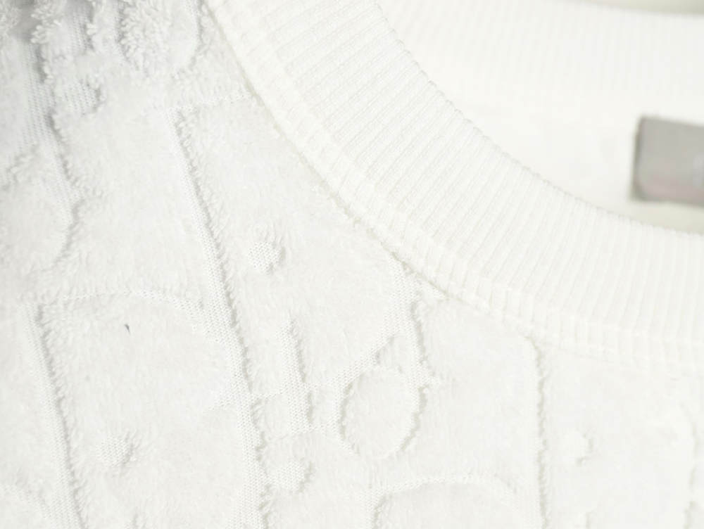 D*or classic jacquard full-print lettering short-sleeved t-shirt