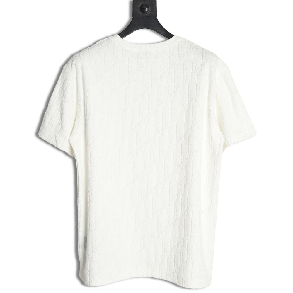 D*or classic jacquard full-print lettering short-sleeved t-shirt