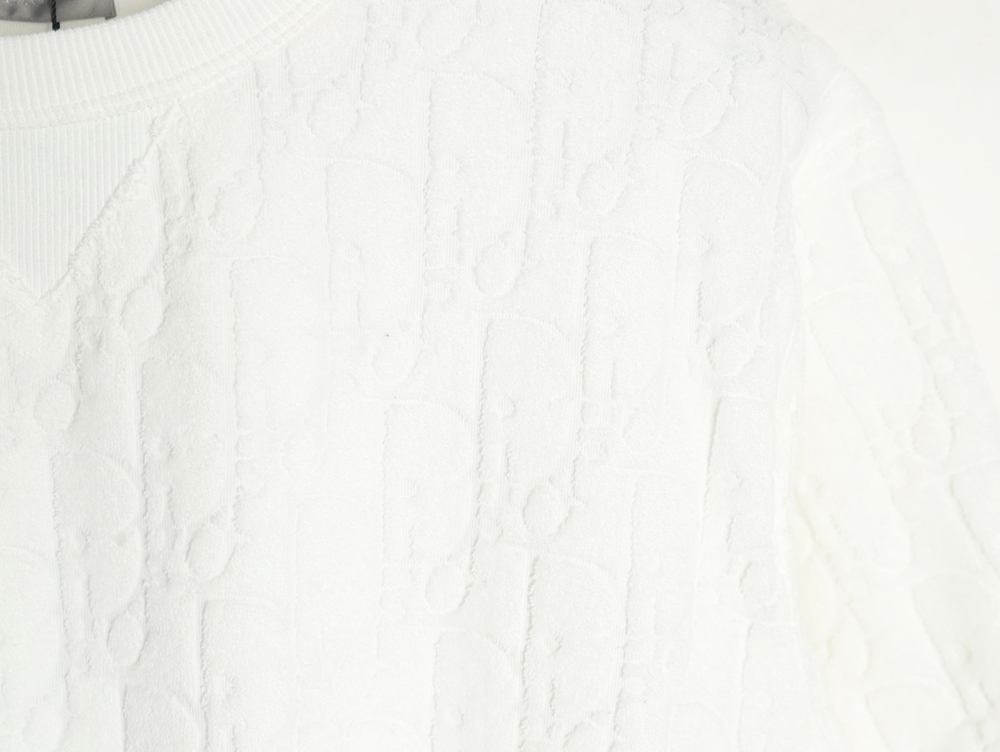 D*or classic jacquard full-print lettering short-sleeved t-shirt