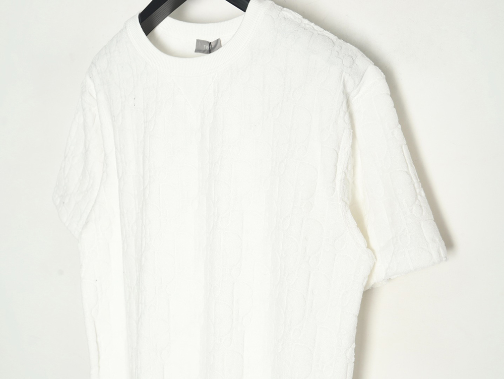 D*or classic jacquard full-print lettering short-sleeved t-shirt