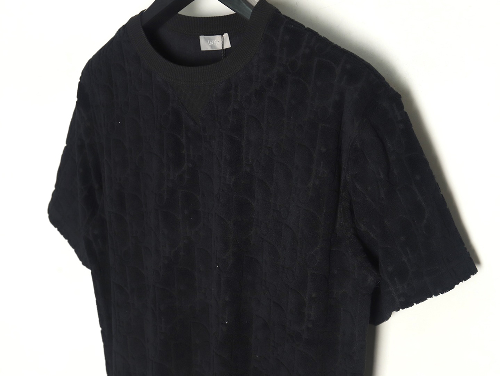 D*or classic jacquard full-print lettering short-sleeved t-shirt tsk1