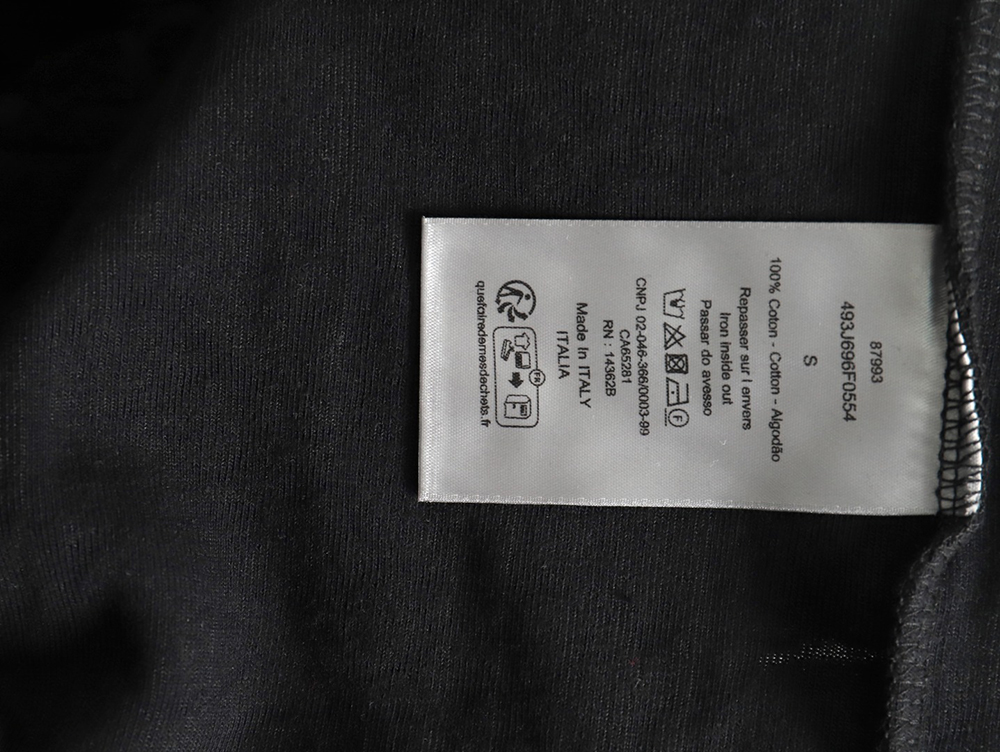 D*or classic jacquard full-print lettering short-sleeved t-shirt tsk1