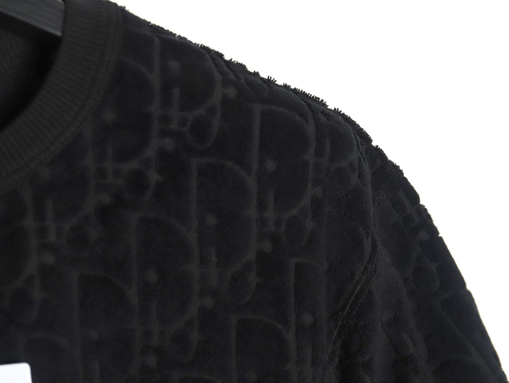 D*or classic jacquard full-print lettering short-sleeved t-shirt tsk1