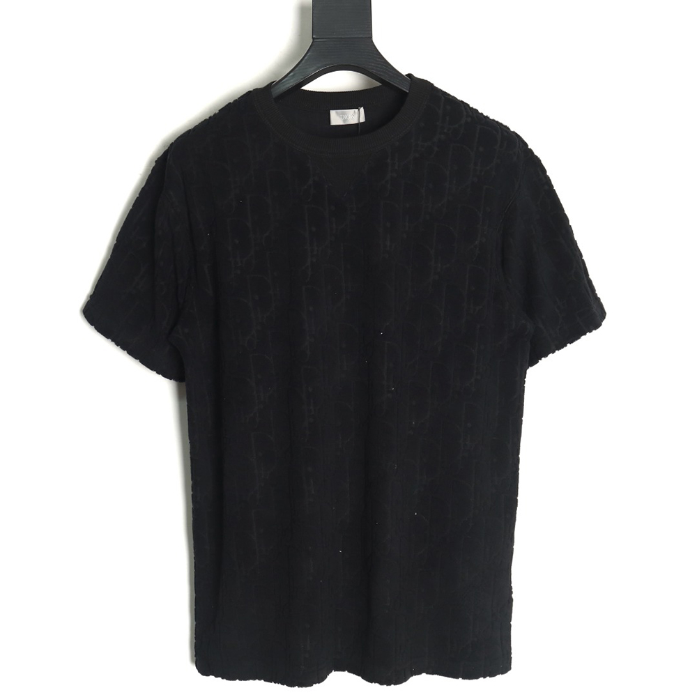 D*or classic jacquard full-print lettering short-sleeved t-shirt tsk1