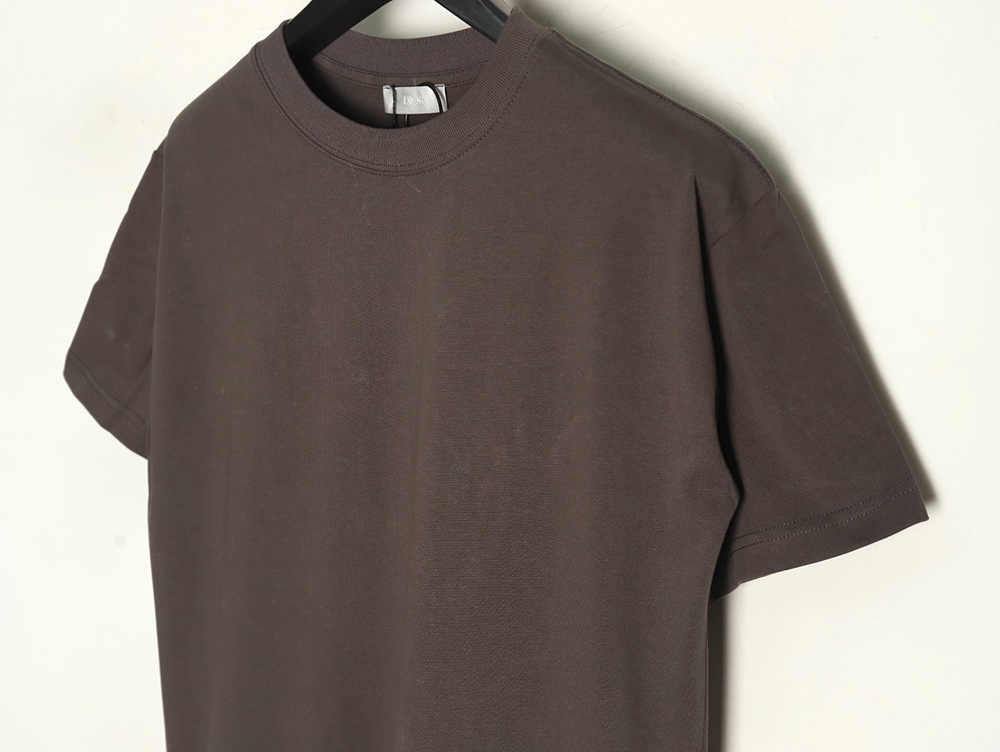 D*or logo pattern embroidered flocked letter t-shirt