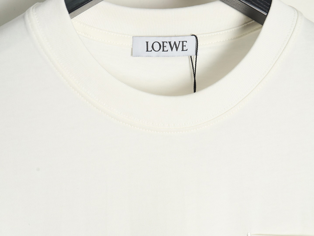 L0ew* pocket logo embroidered short sleeve t-shirt