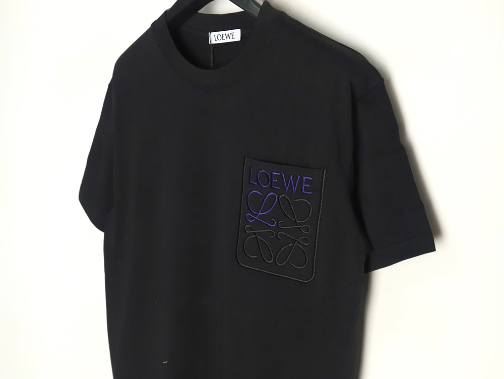 L0ew* pocket logo embroidered short sleeve t-shirt tsk1