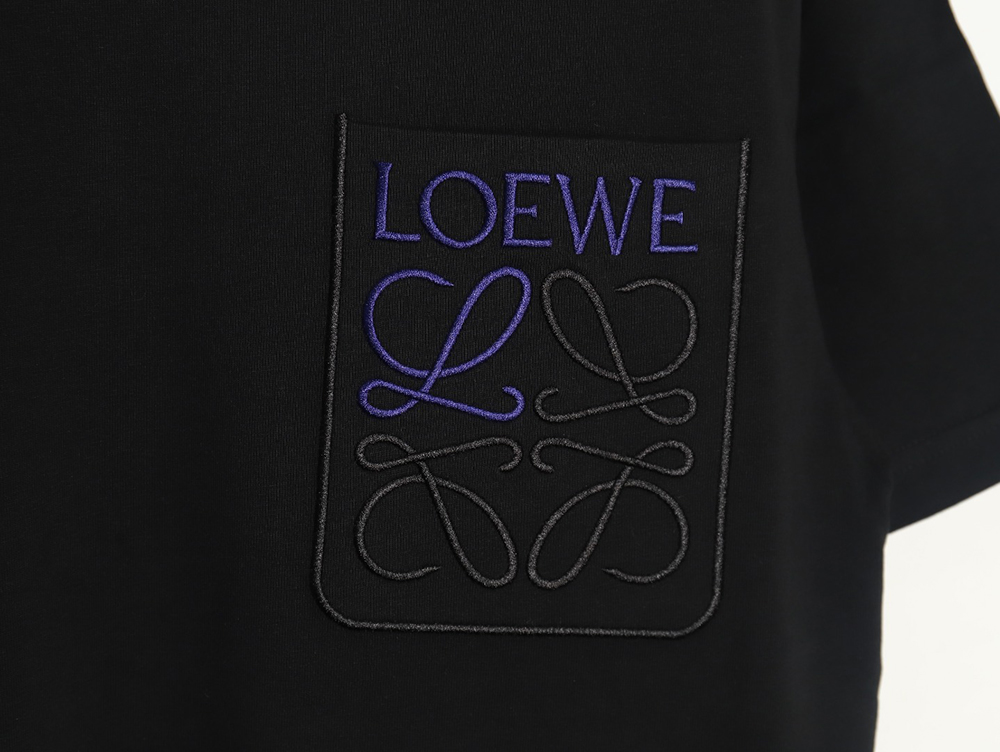 L0ew* pocket logo embroidered short sleeve t-shirt tsk1