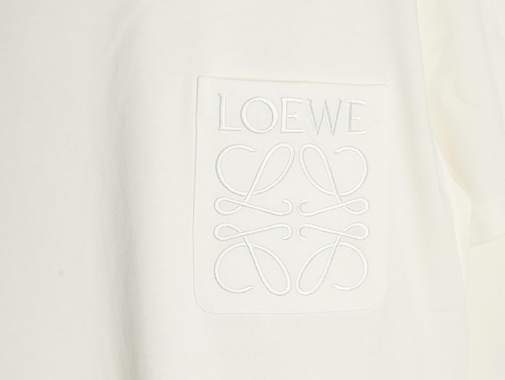 L0ew* pocket logo embroidered short sleeve t-shirt tsk2