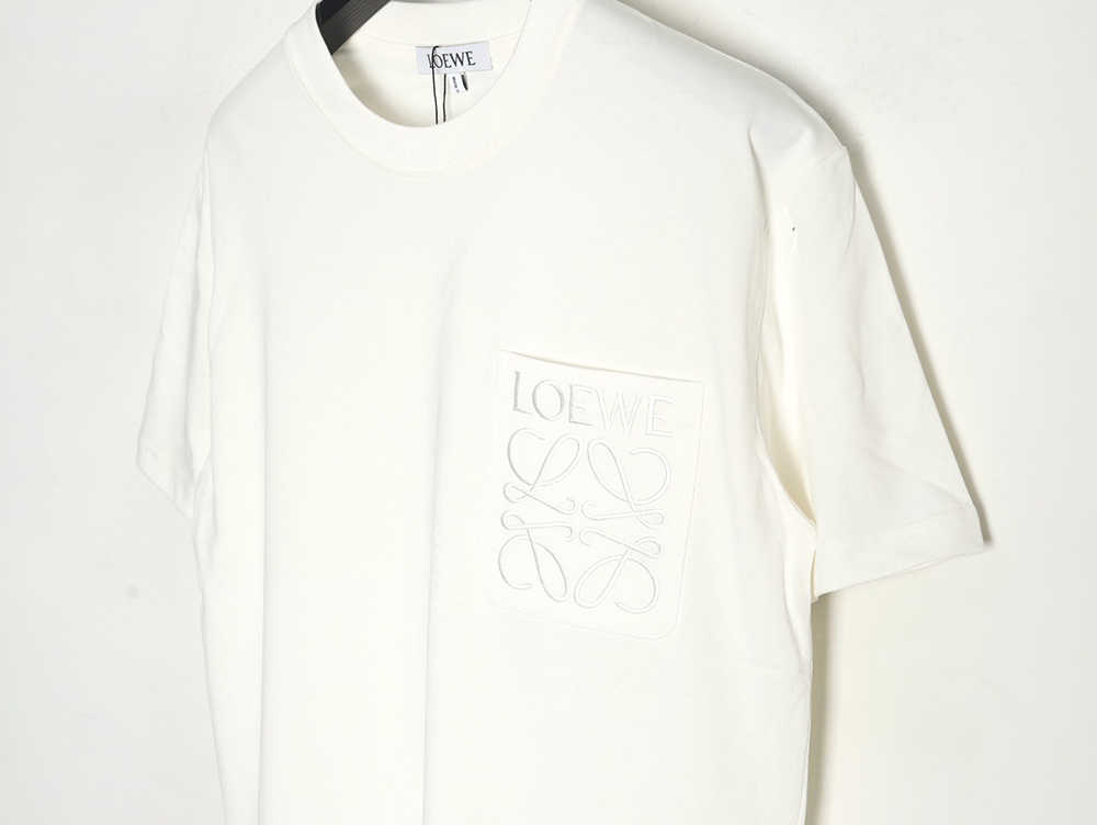 L0ew* pocket logo embroidered short sleeve t-shirt tsk2