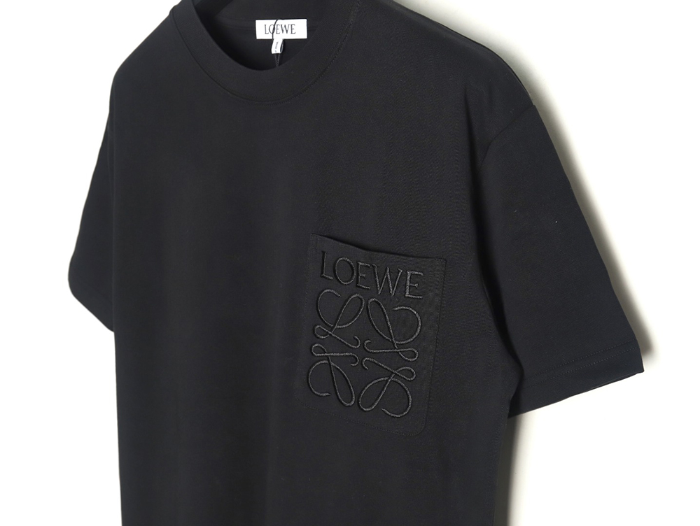 L0ew* pocket logo embroidered short sleeve t-shirt tsk3