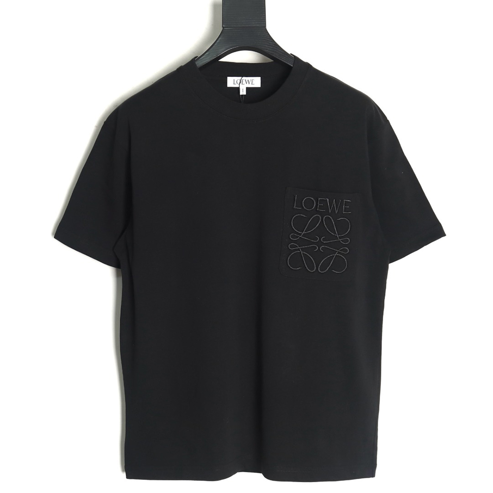 L0ew* pocket logo embroidered short sleeve t-shirt tsk3