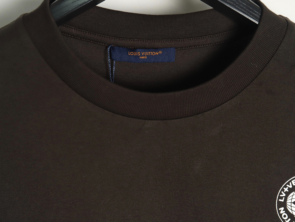 l0*is V*t0n horizontal line logo print short sleeve t-shirt