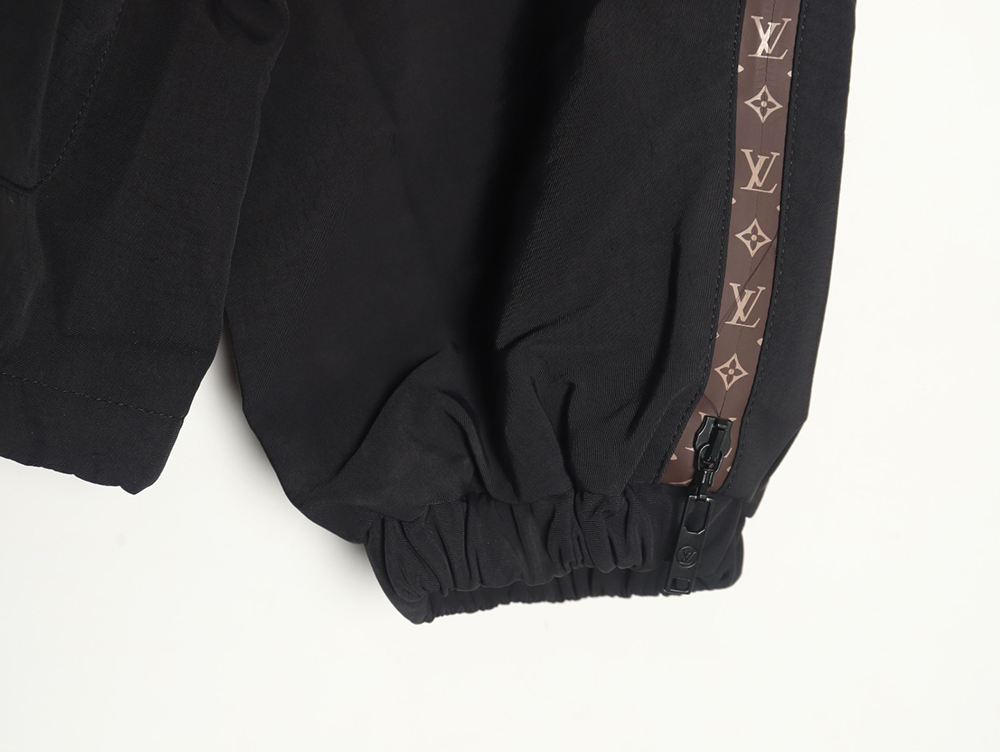 l0*is V*t0n monogram patchwork trench coat zipper jacket