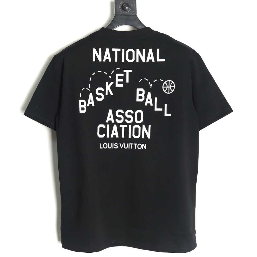 l0*is V*t0n & nba joint logo print short sleeve