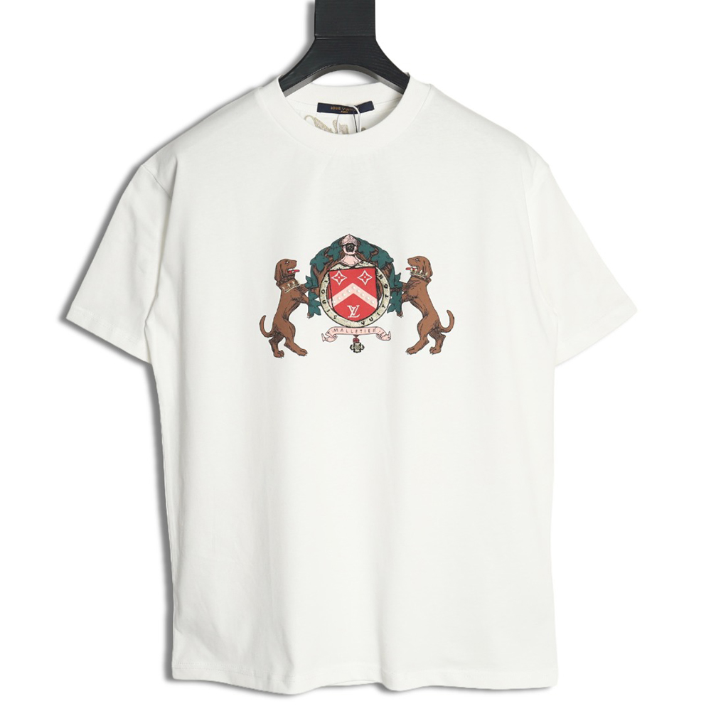 l0*is V*t0n double dog logo short sleeve t-shirt