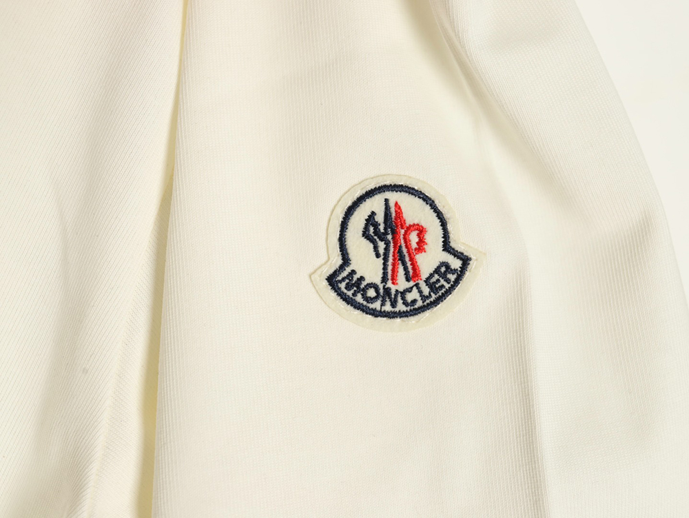 Moncler embroidered letter jacquard short-sleeved T-shirt