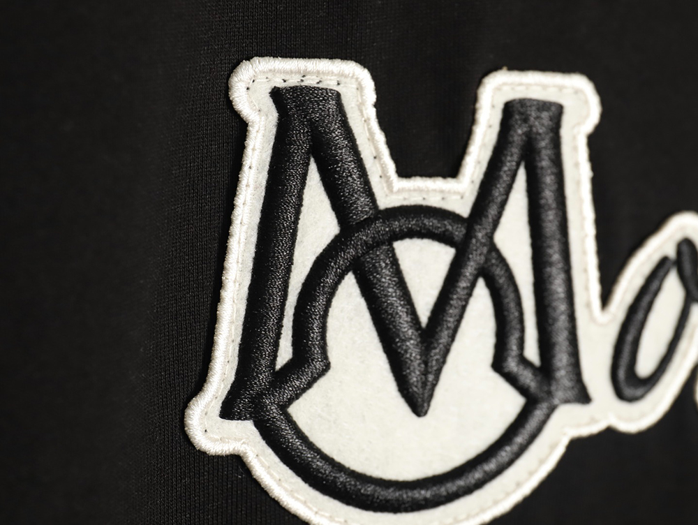 Moncler embroidered letter jacquard short-sleeved T-shirt TSK1