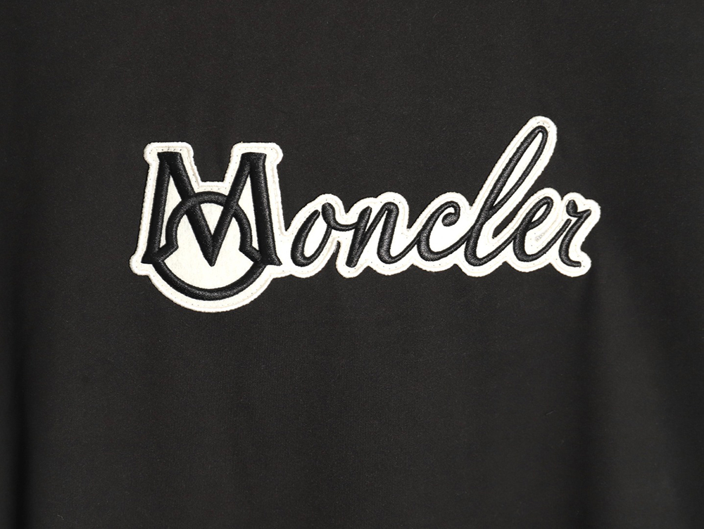 Moncler embroidered letter jacquard short-sleeved T-shirt TSK1