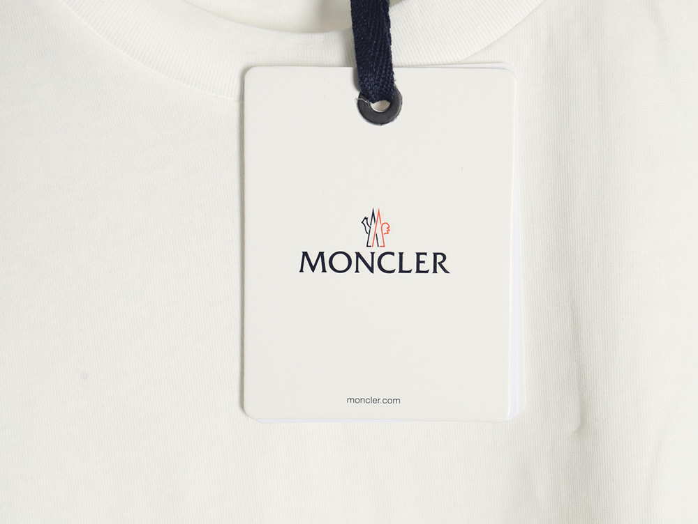 Moncler embroidered letter jacquard short-sleeved T-shirt TSK2