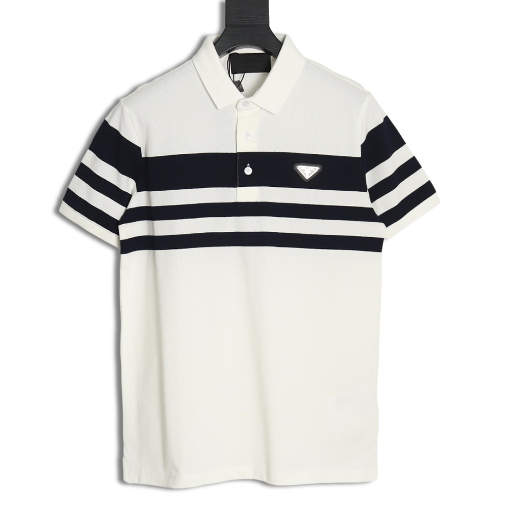 Pra*a striped polo short sleeve
