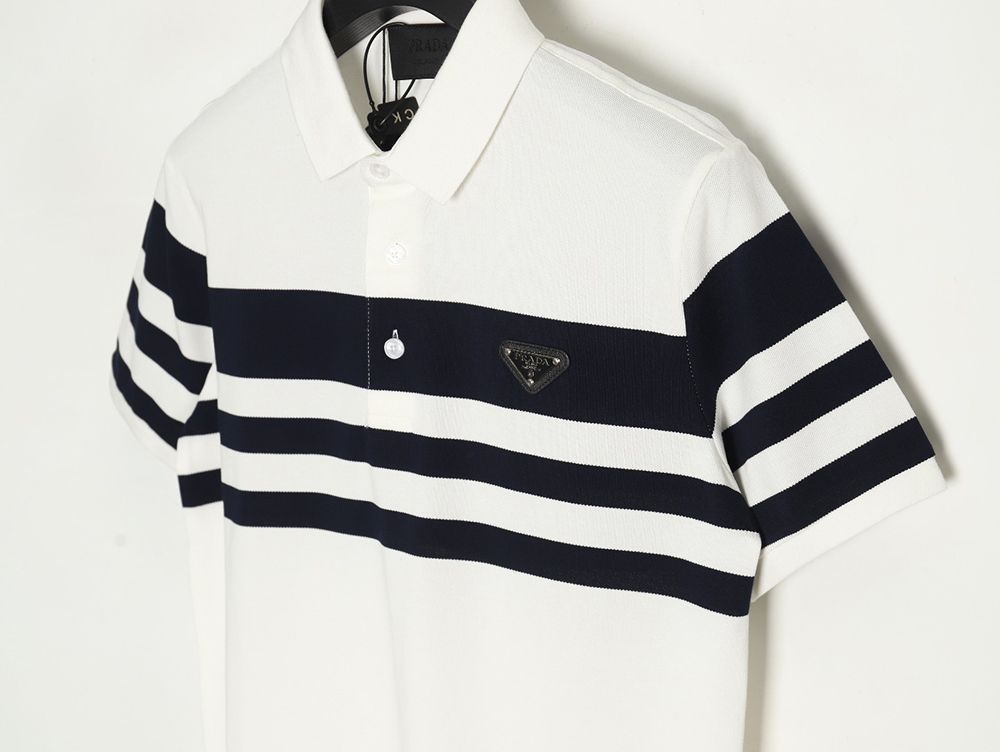 Pra*a striped polo short sleeve