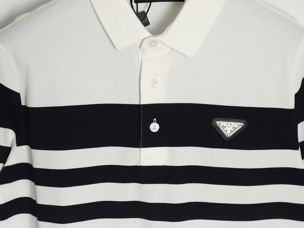 Pra*a striped polo short sleeve
