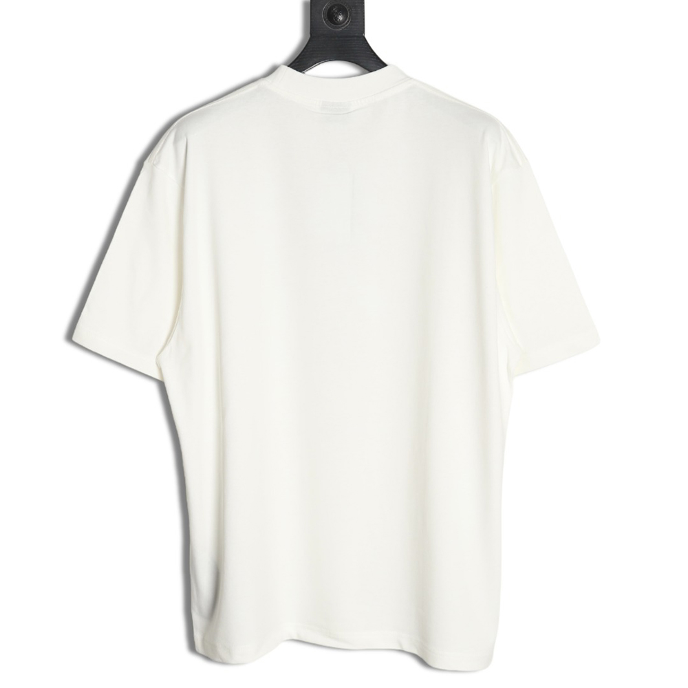 Ba*len*cia*ga art destruction crack printed short sleeves