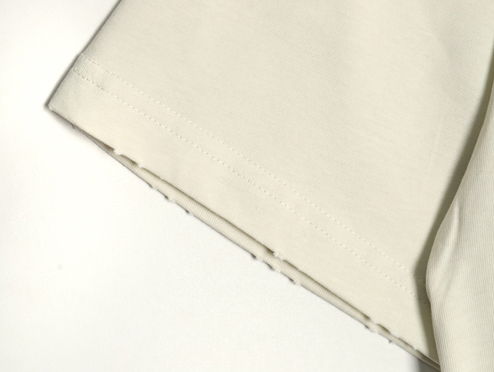 Ba*len*cia*ga letter foam print washed distressed short-sleeved t-shirt