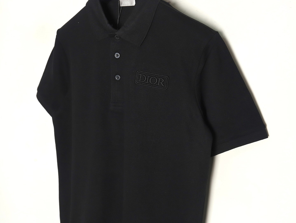 D*or square logo cd embroidered letters short-sleeved polo shirt tsk1