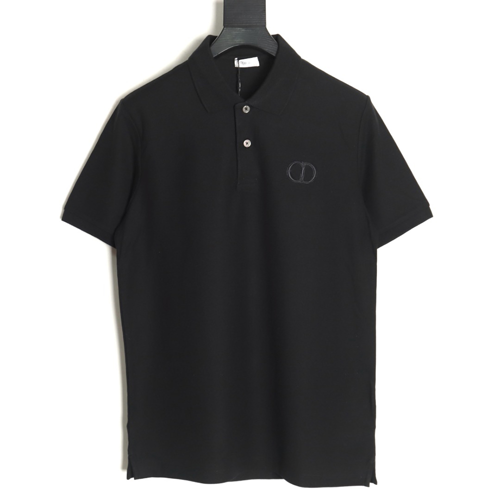 D*or classic cd embroidered short-sleeved polo shirt tsk2
