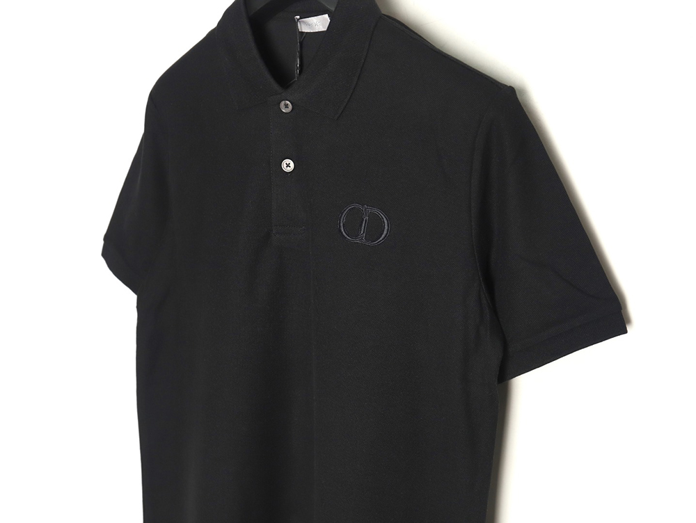 D*or classic cd embroidered short-sleeved polo shirt tsk2