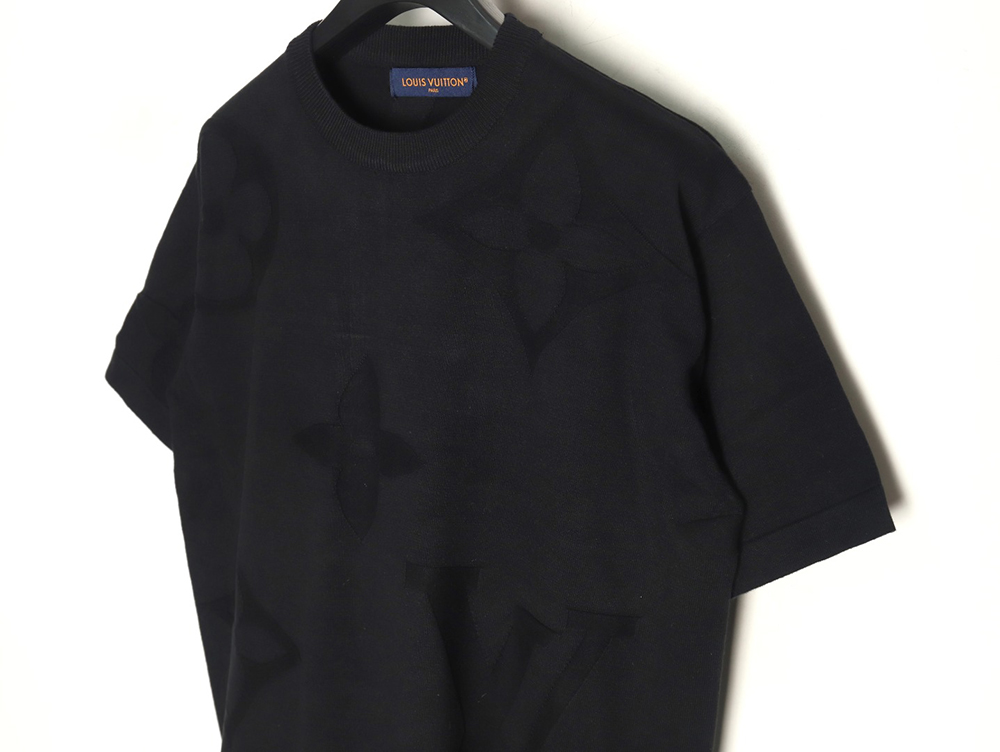 l0*is V*t0n floral jacquard knit short-sleeved t-shirt