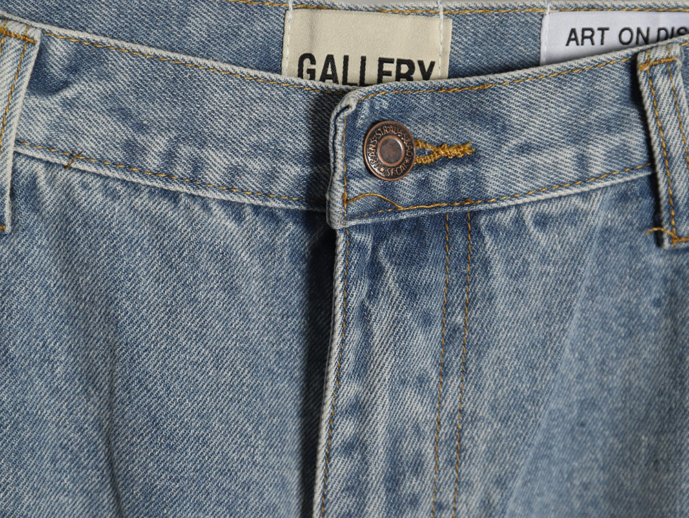 Gallery Dept panelled loose washed flared jeans
