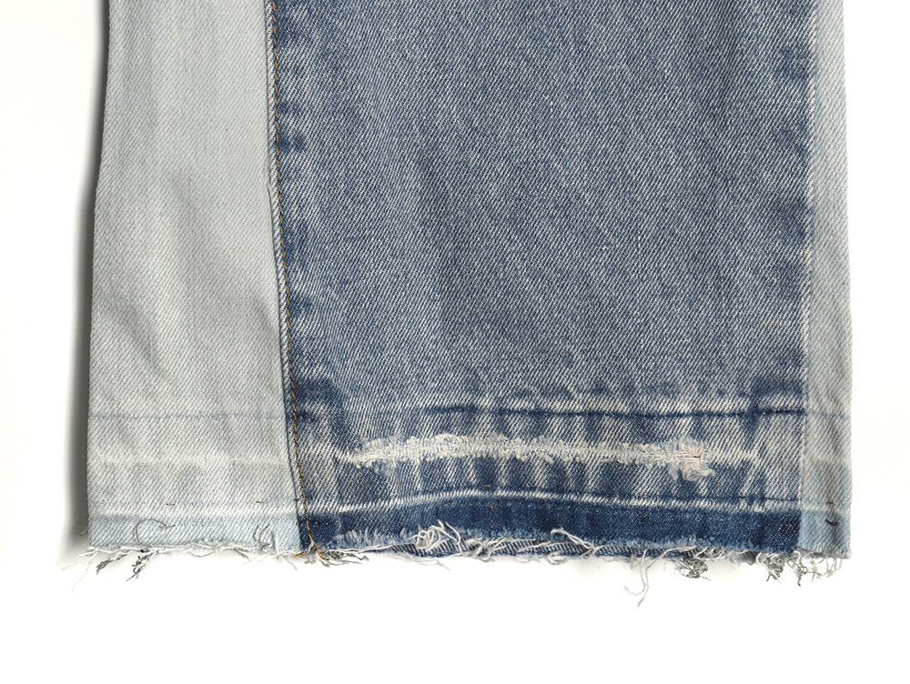 Gallery Dept panelled loose washed flared jeans