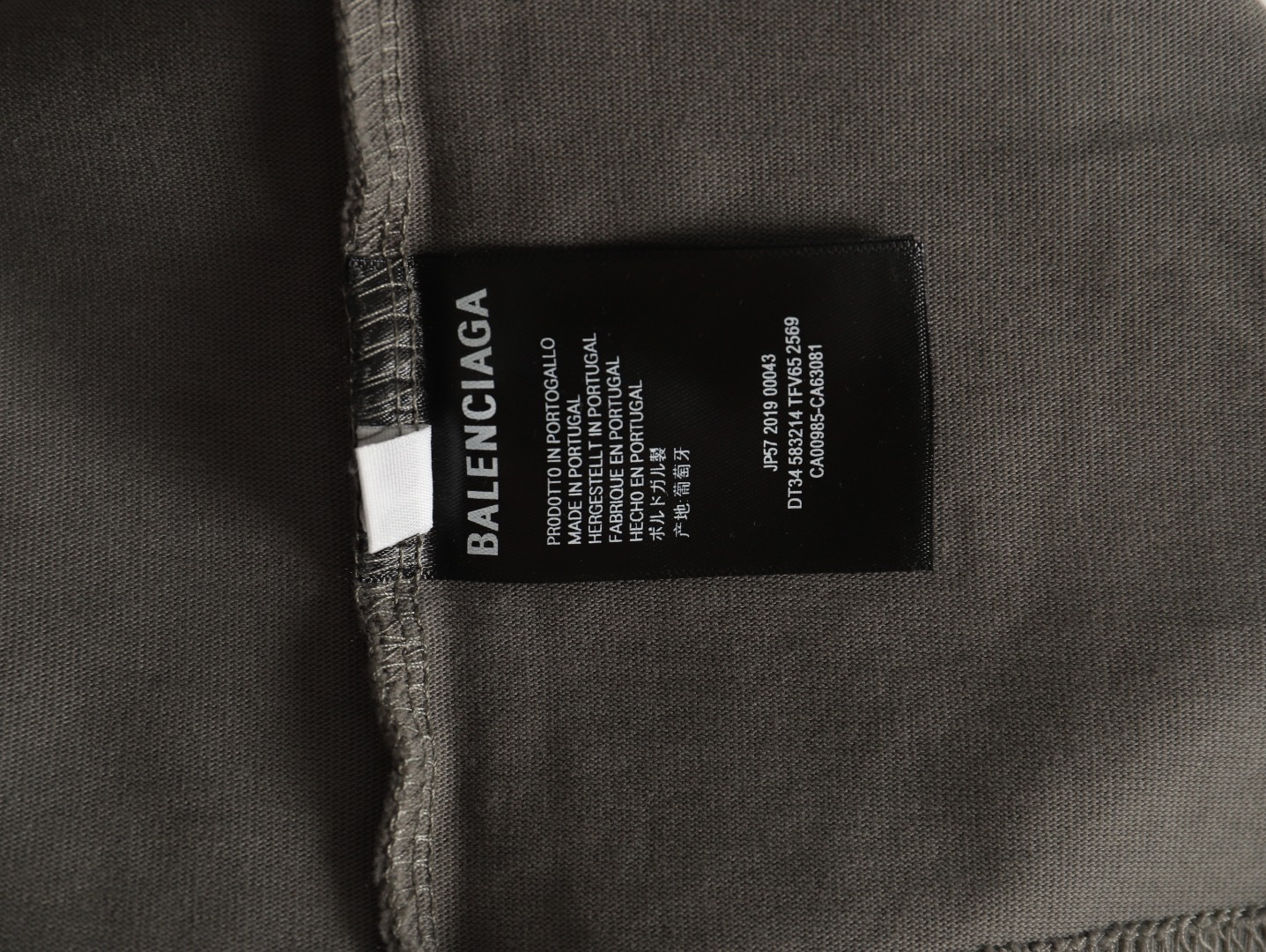 Ba*len*cia*ga 3m printed washed short sleeves